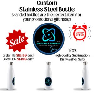 17oz Custom Stainless Steel Bottle